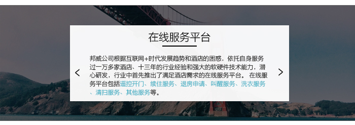 在线效劳平台，解决酒店困惑，强大的软硬件技术能力，满足酒店各个需求